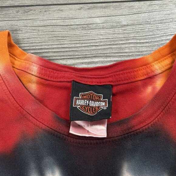 Harley Davidson Tie Die Biker T Shirt - Picture 5 of 5